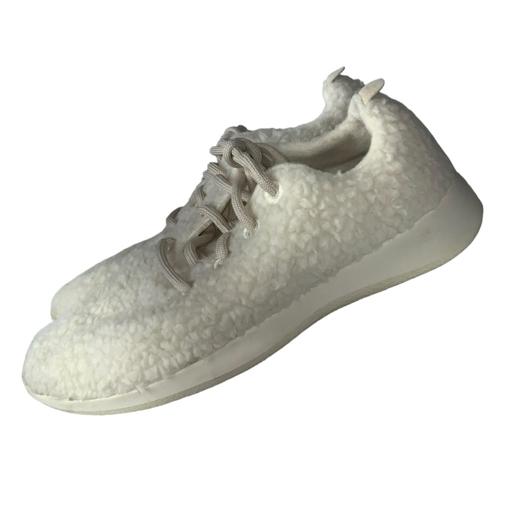 Allbirds Womens Wool Runner Fluff White Running Shoes